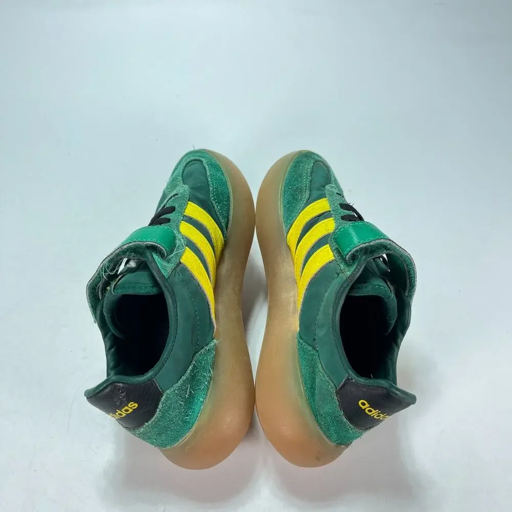 adidas Barreda Decode Green Yellow Hook & Loop Straps Shoes JQ8848 Youth Size 2